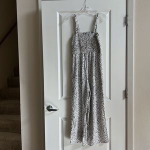 Shein black and white jumpsuit